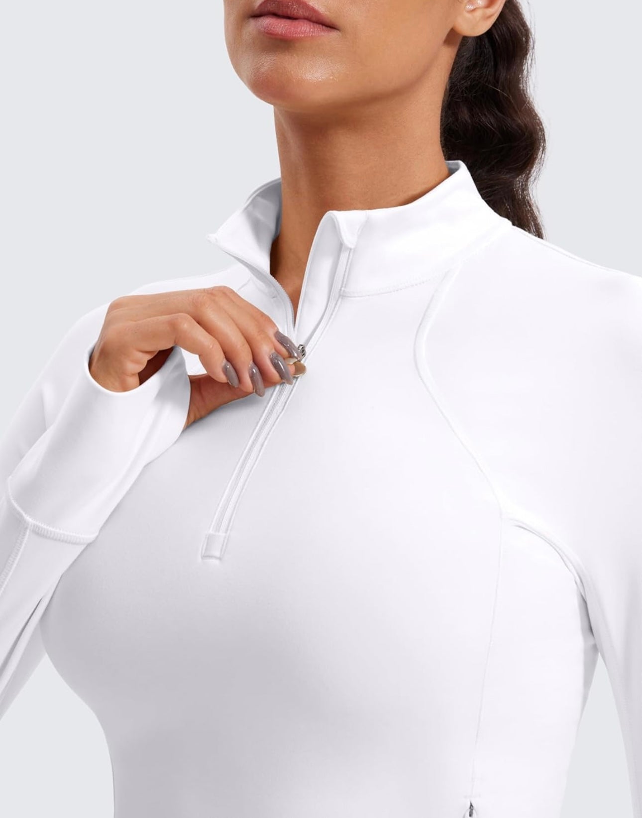 Sweaters Half-Zip – Blanco Nieve